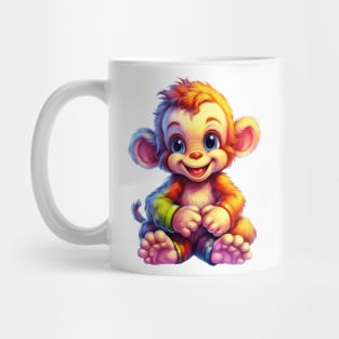 Rainbow Baby Monkey Mug